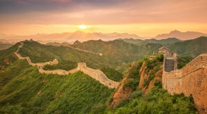Great Wall of China at Sunrise